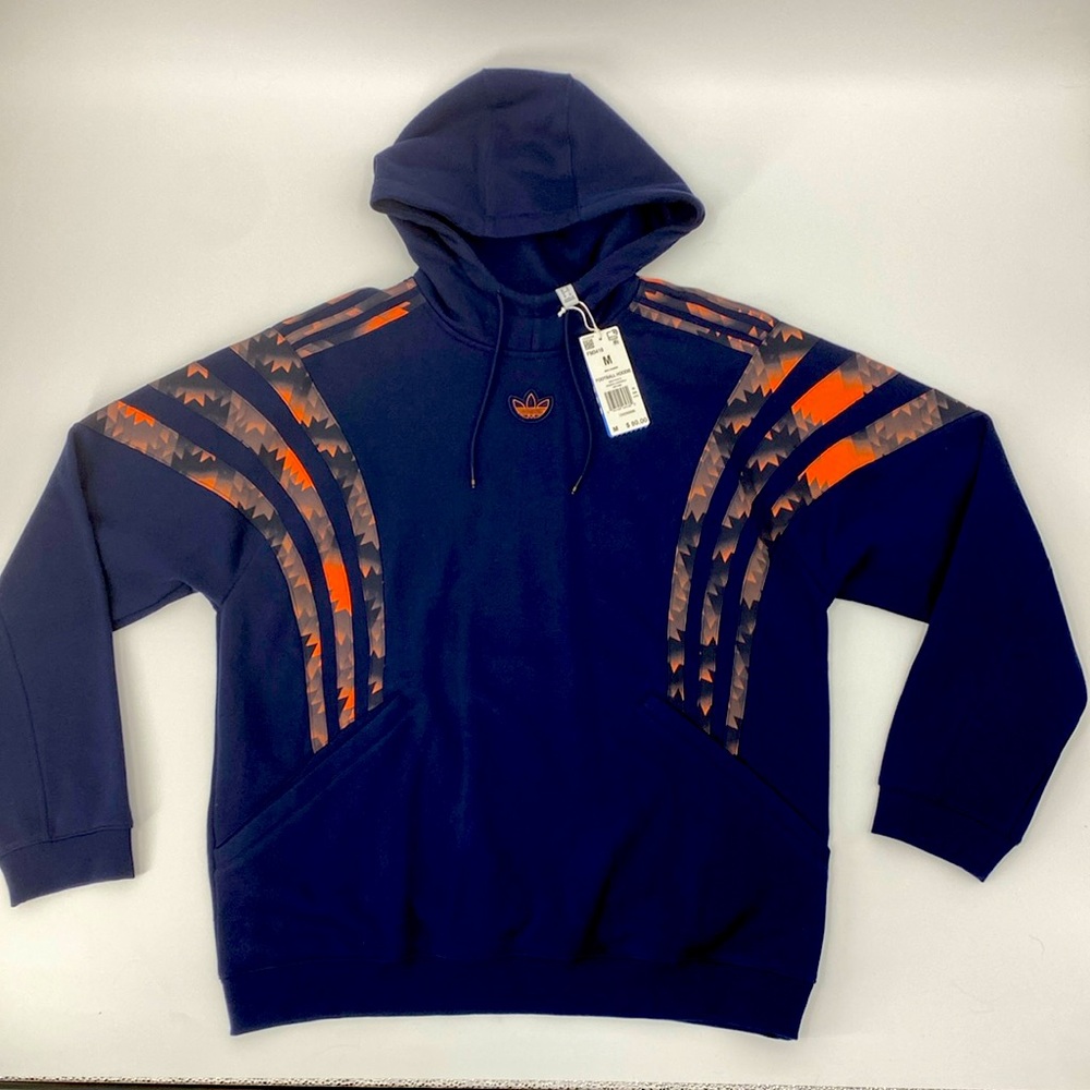 NWT Mens Adidas Navy Football Hoodie Size Medium